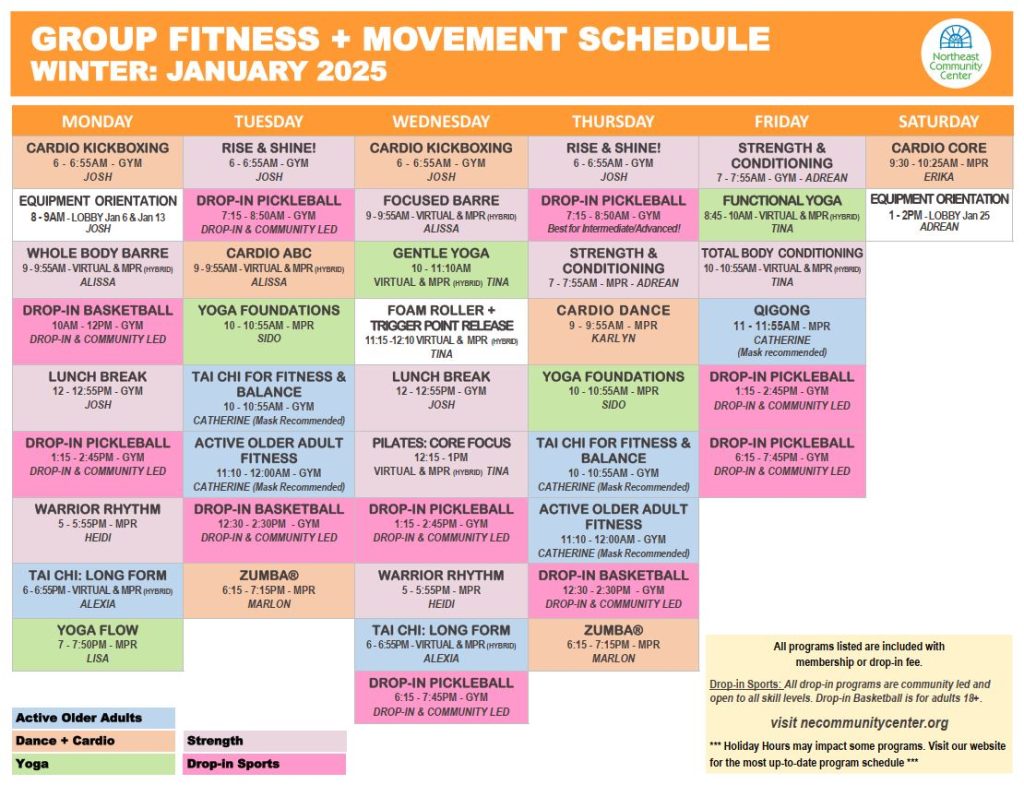 Jan 2025 Fitness Schedule_for web