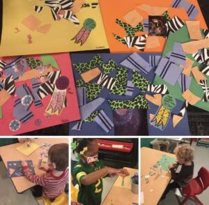 Little Laurelhurst Preschool - Arts & Crafts - Collage of Different Images of Art and Students
