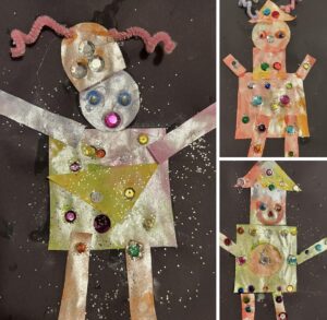 Little Laurelhurst Preschool - Arts & Crafts - Sparkly Robots